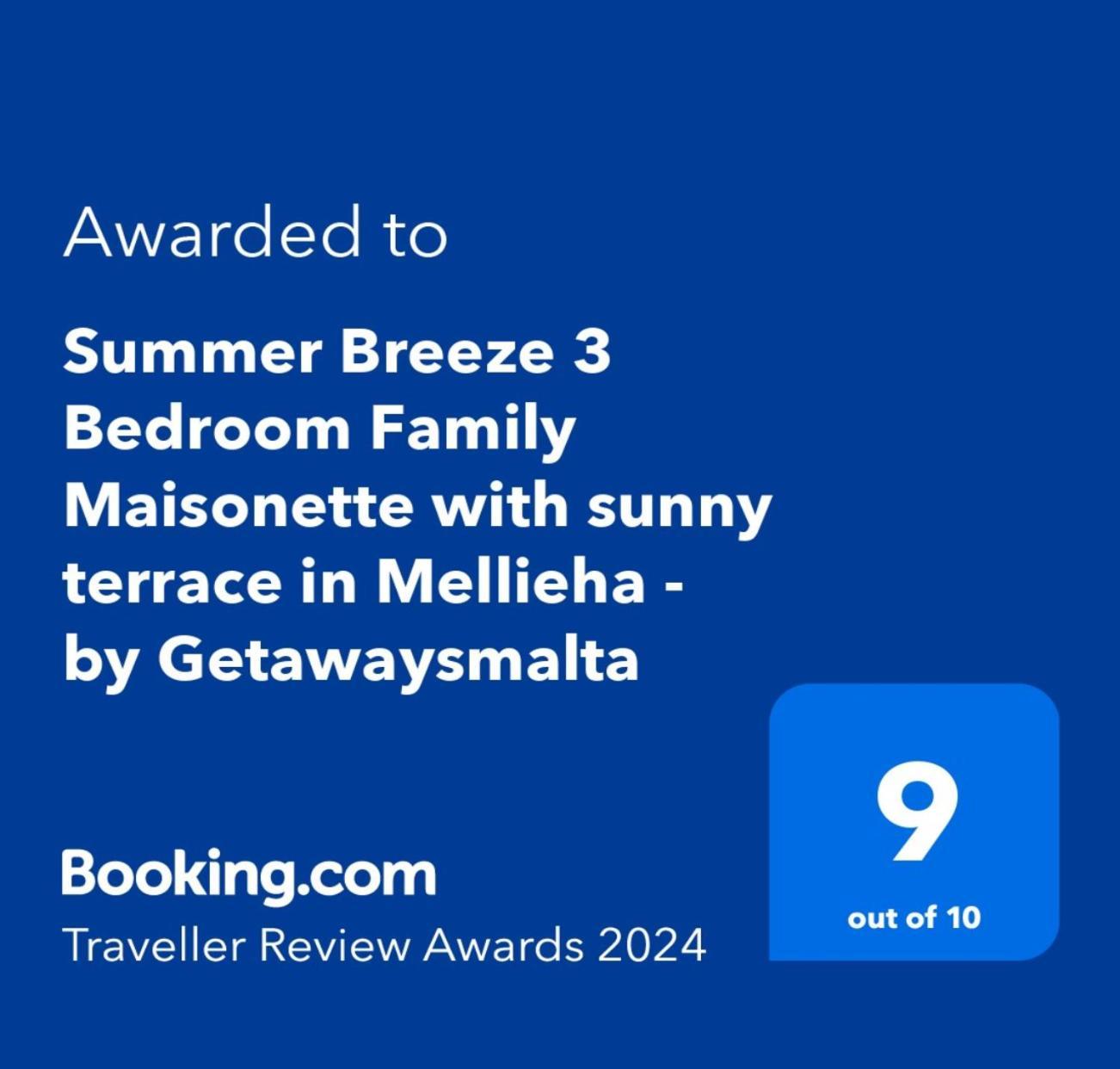 Summer Breeze 3 Bedroom Family Maisonette With Sunny Terrace In Mellieha - By Getawaysmalta Exteriör bild